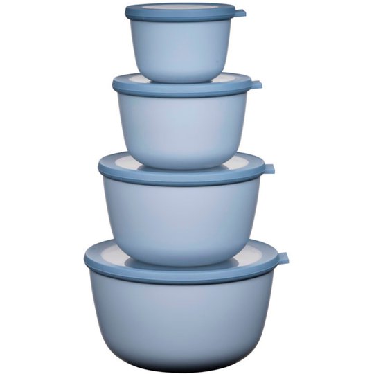 Rosti Mepal Cirqula Hög Skålset 4 st. Nordic Blue