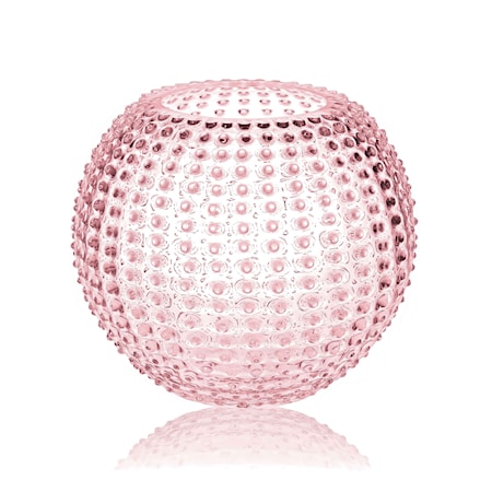 Hobnail Globe Vas 24 cm Rosa