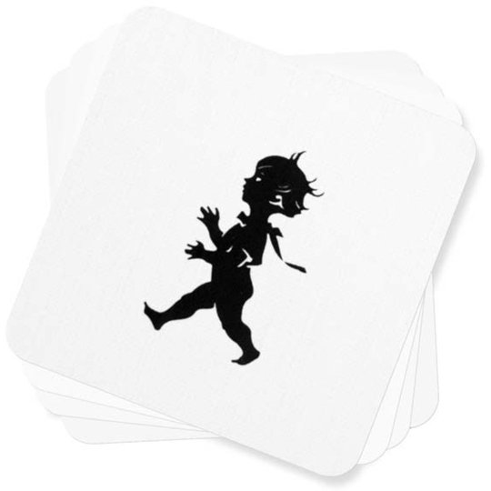 Solstickan Design Glasunderlägg storlek 10x10 cm färg Vit 4-pack