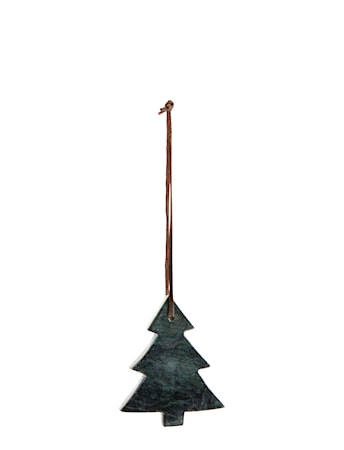 Dekorationsträd 9 cm Grön