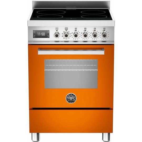 Bertazzoni PRO604 Induktionsspis 60 cm, 1 ugn, 4 zoner, Orange
