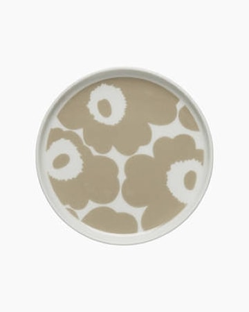 Unikko Tallrik 13.5 cm Vit/Begie
