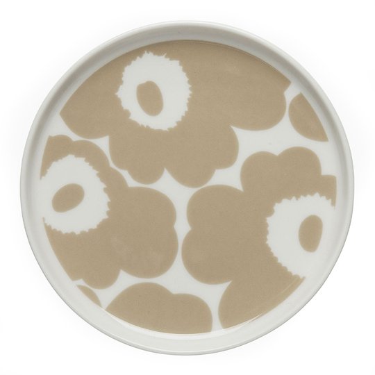 Marimekko - UNIKKO TALLRIK 13,5 CM Beige/Vit