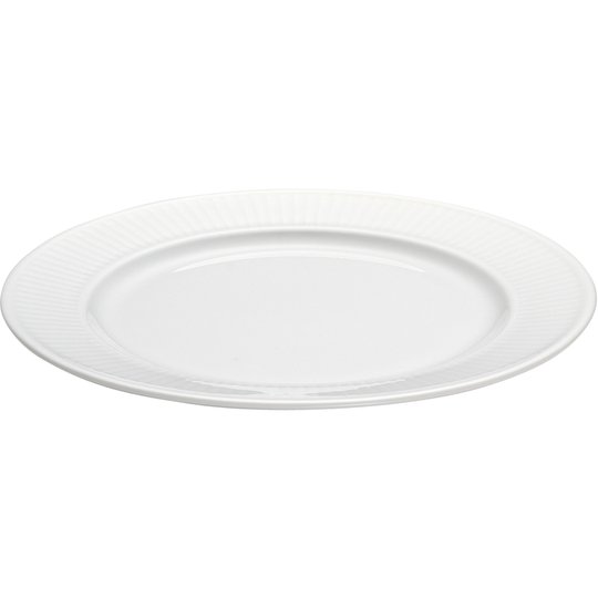 Pillivuyt Vit Plissé tallrik, Ø 20 cm.