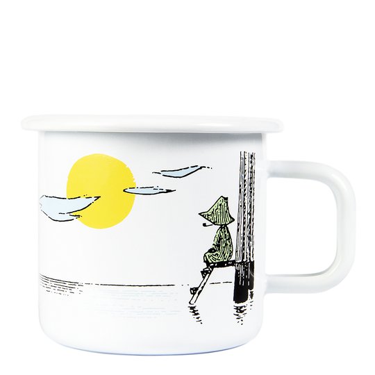 Muurla - Mumin Emaljmugg Daydreaming 3,7 dl Vit