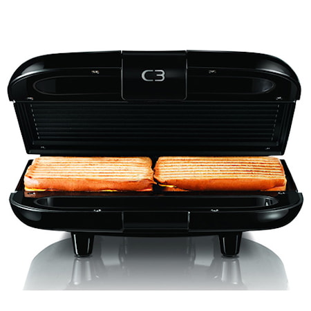 C3 Ciabatta 2 Smörgåsgrill Svart