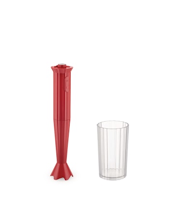 Plissé Stavmixer Röd