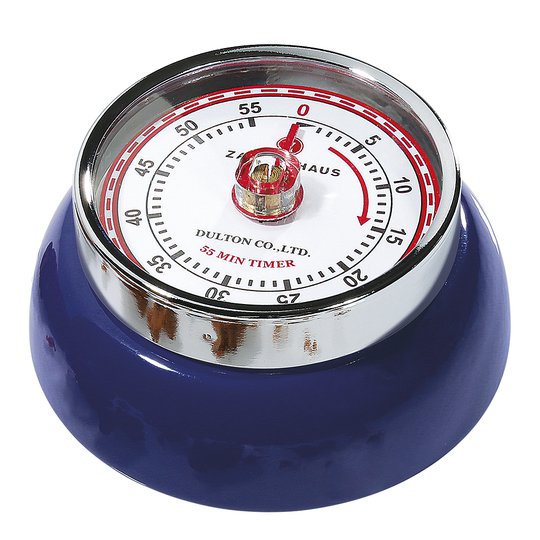 Zassenhaus - Retro Collection Timer med magnet Mörkblå