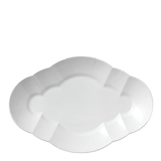 Royal Copenhagen - White Elements Fat oval 38,5 cm