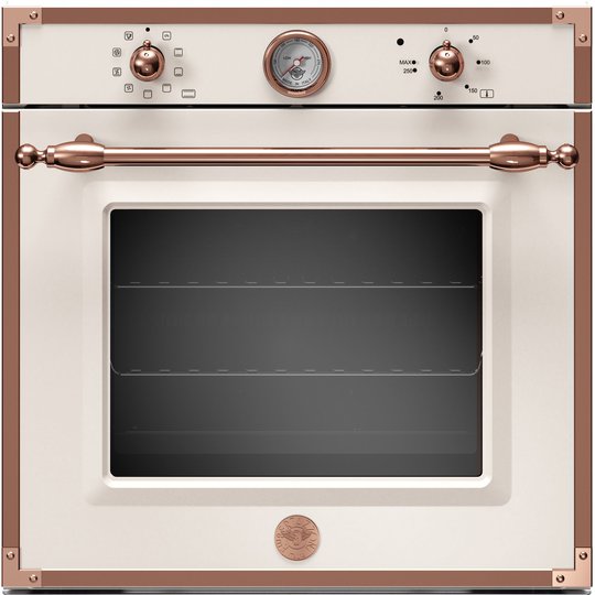 Bertazzoni F609HEREKT Heritage inbyggd ugn elfenbensvit/koppar 60 cm.