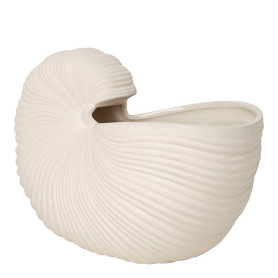 Ferm Living - Shell Kruka 31 cm Vit