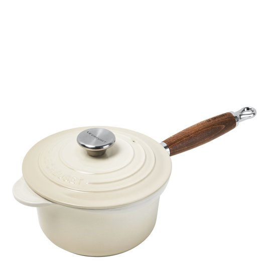 Le Creuset - Le Creuset Signature Kastrull Trähandtag 1,8 L Meringue