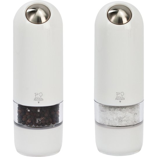 Peugeot Alaska Duo Elektrisk Salt- & Pepparkvarn 17 cm Vit