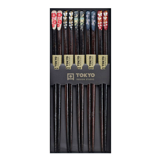 Tokyo Design Studio - Ätpinnar Chopstick 5-pack Nippon floral