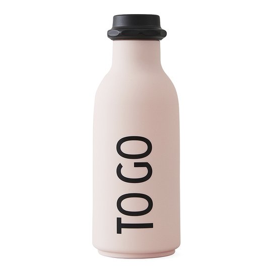 Design Letters - To Go Vattenflaska Rosa