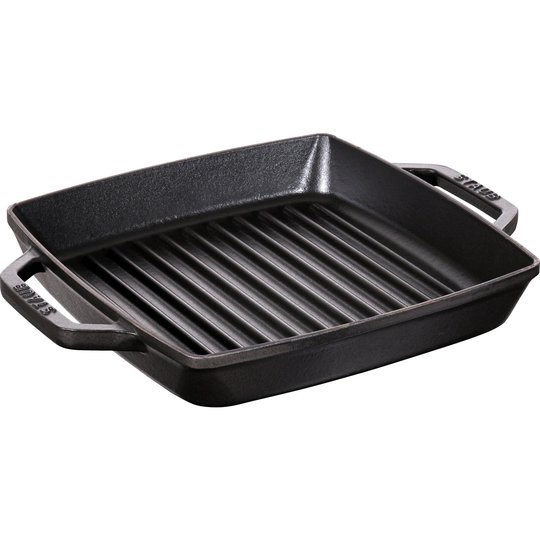Staub Pure grill kvadratisk 23 cm grå