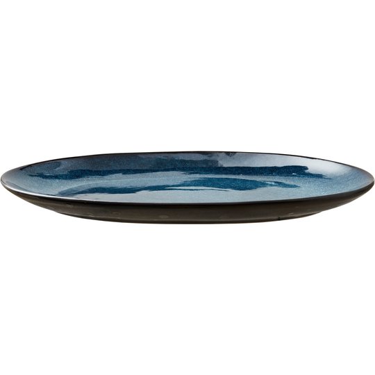 Bitz Ovalt fat 36x25 cm svart/mörkblå