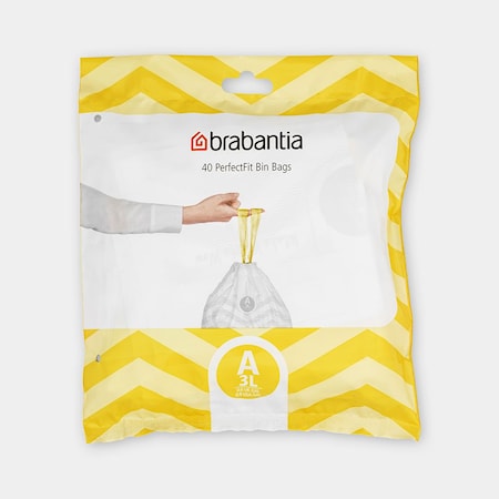PerfectFit Avfallspåsar A, 3 liter [40 st påsar per förpackning]