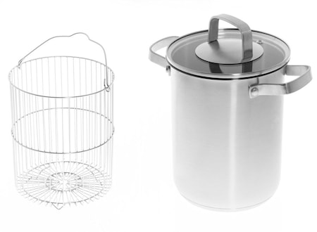 Sparriskastrull 4 L 17 cm Rostfritt stål