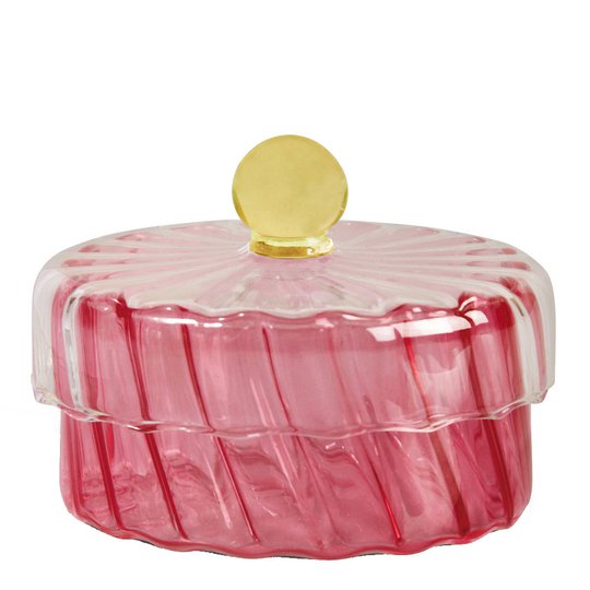 & klevering - Spiral Ask 8x11 cm Rosa/Gul