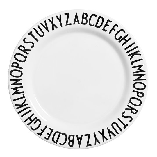 Design Letters - Eat & Learn Tallrik 20 cm Vit