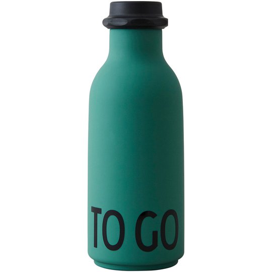 Design Letters TO GO vattenflaska 500 ml., Mörkgrön