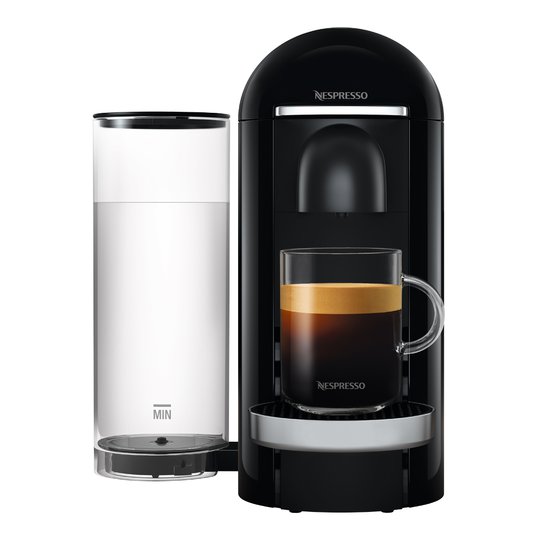 Nespresso - VertuoPlus Deluxe Round Top Kaffemaskin Svart