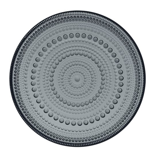 Iittala - Kastehelmi Tallrik flat 17 cm Mörkgrå
