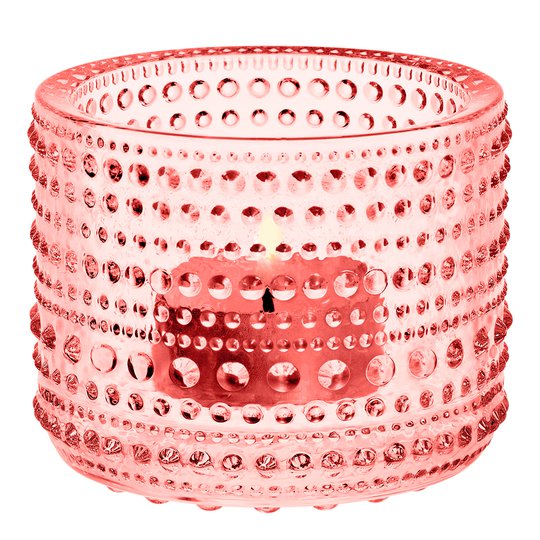 Iittala - Kastehelmi Ljuslykta 6,4 cm Laxrosa