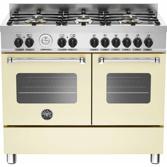 Bertazzoni MAS1006 Gasspis 100 cm, 2 ugnar, 6 brännare, Beige