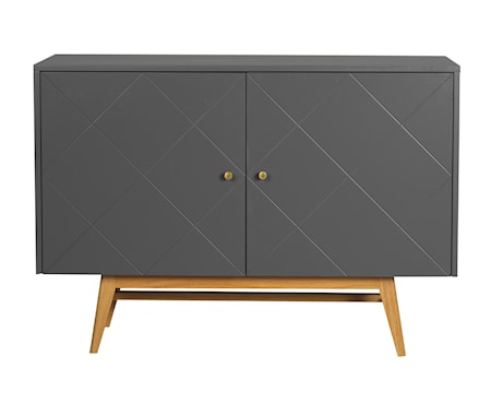 Rosswood Sidobord Grå 124 cm