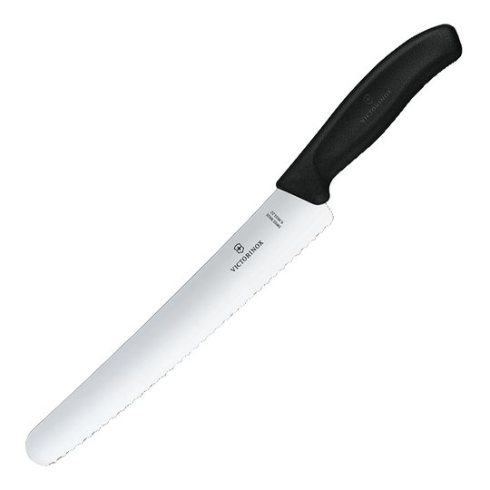 Victorinox - Swiss Classic Brödkniv vågtandad 22 cm Svart