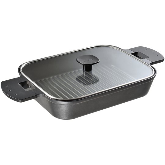 Witt Steam Grill, svart m. glaslock