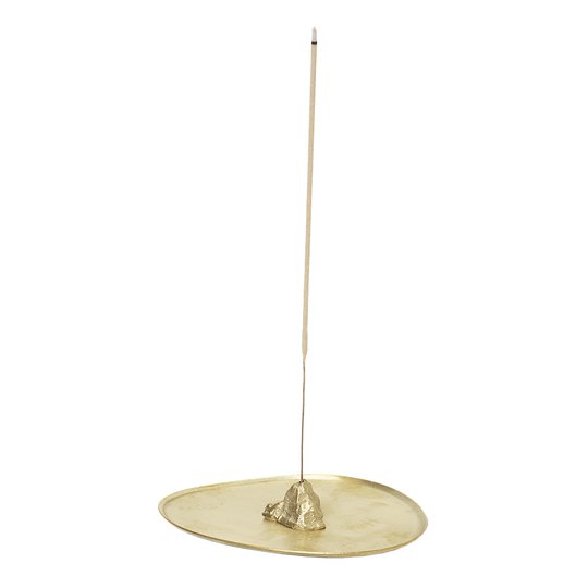 Ferm Living - Stone Hållare Rökelse Mässing 10,6 cm
