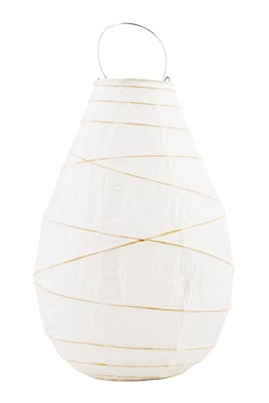 Ljuslykta Drop Ø 20x30 cm Vit
