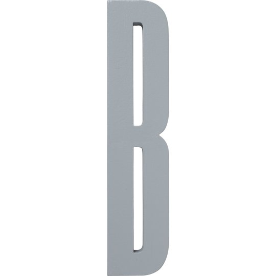 Design Letters Grå Bokstav i Trä, B