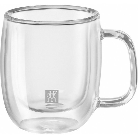 Zwilling Sorrento Espresso glas med handtag, 2 pack, 80 ml