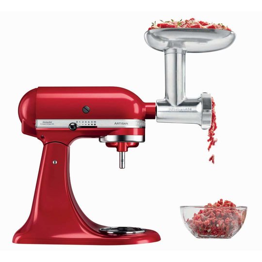 KitchenAid Artisan KSM125PSEOB Svart + Köttkvarn Metall