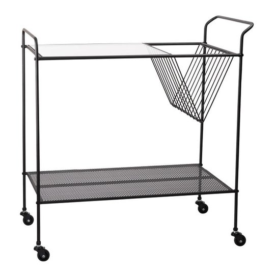 Dorre - Wivi Serveringsvagn med tidningshylla 40x70 cm