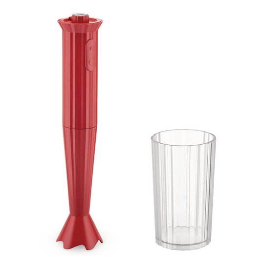Alessi - Plissé Stavmixer Röd