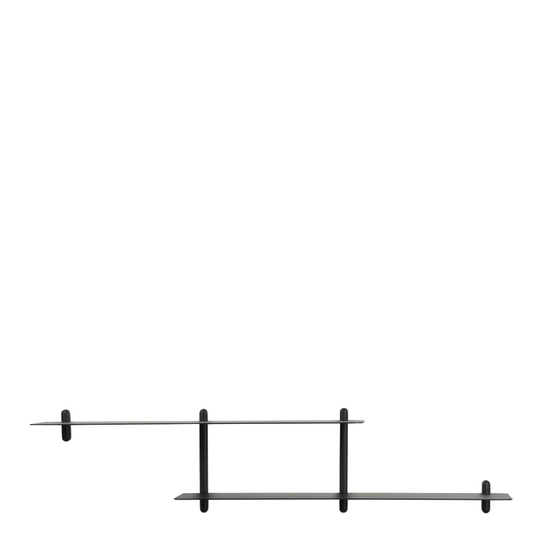 Gejst - Nivo Hylla H 172 cm Svart Ask/Svart