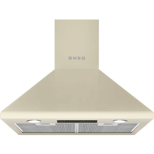 Smeg 60 cm Universal Väggmonterad Fläkt, Creme