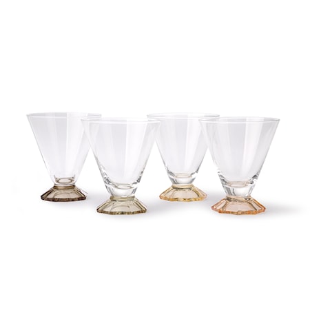 Coloured Cocktailglas 4 st