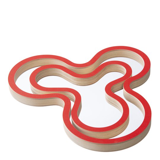 Majamoo - Grytunderlägg Set M+L Röd