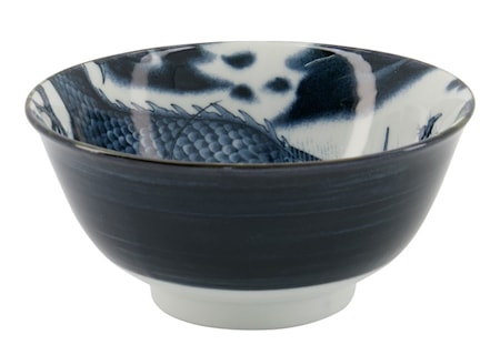 Japonism Dragon Tayo Skål 14.7x7.6cm 500ml Svart/Blå