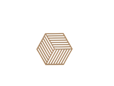 Zone Denmark Hexagon Grytunderlägg Dark Camel