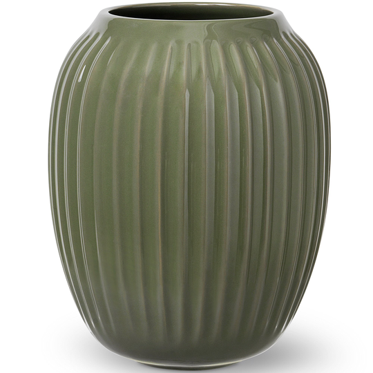 Kähler Hammershøi vase 21 cm, mörkgrön