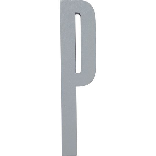 Design Letters Grå Bokstav i Trä, P