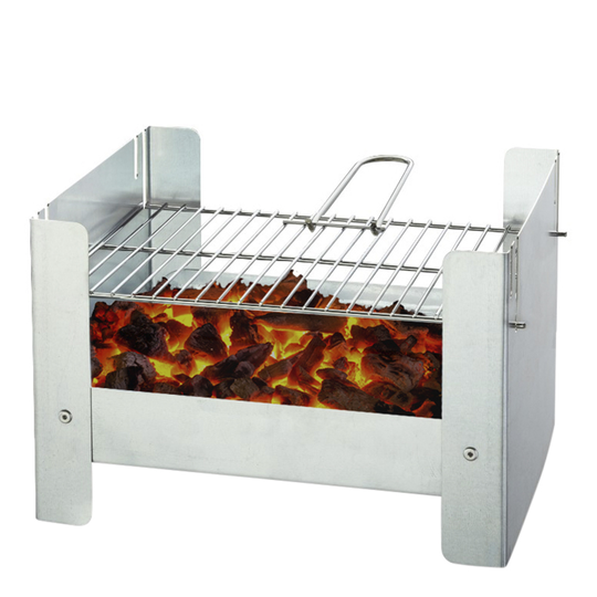 Emerio - BBQ Grillställning Portabel Rostfri