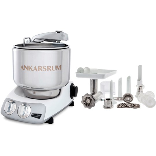 Ankarsrum AKM 6230 köksmaskin Mineralvit + komplett Köttkvarn